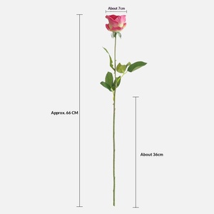 Rosa Artificial de Alta Calidad con Tacto Realista, Ramo de Rosas Individuales para Decoración del Hogar y Bodas - Product Image 5