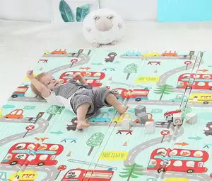 200*180 Cm Lipat Kartun Bayi Bermain Mat XPE Puzzle Anak Mat Bayi Mendaki Pad Anak-anak Rug Bayi permainan Tikar