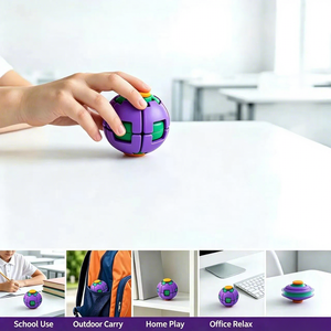 Pelota Antiestrés de Plástico 3D Press & Spin, Juguete de Descompresión Fidget Spinner para Unisex de 5 a 13 Años - Product Image 4