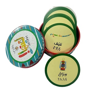 Personalizzabile per bambini Memory Flash Card mazzo stampato gioco di carte da gioco con scatola di metallo in cartone ondulato - Product Image 4