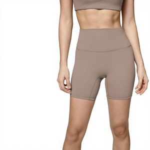 Pantalon de yoga sportif en nylon et élasthanne, ultra-extensible, respirant, effet seconde peau, taille haute, effet ventre plat et push-up, longueur trois-quarts, pour le cyclisme - Product Image 1