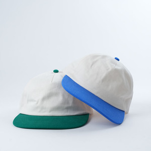 Cappello da papà personalizzato a basso profilo 5 pannelli cappelli bianchi aggiungono loghi diversi dimensioni personalizzate a tesa curva - Product Image 1