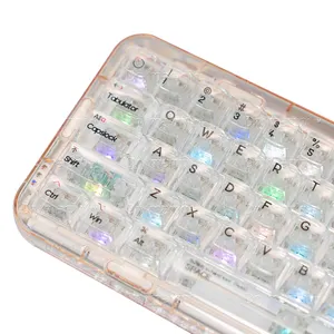 冰川104 + 28 pc透明全透明键帽套装CBSA轮廓顶级传奇樱桃MX机械游戏键盘