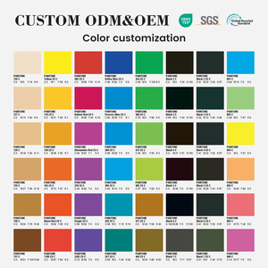 Tela de Cuero PU a Precio de Mayoreo, Color Personalizado, 0.85-0.9MM, Tela de Cuero PU <span class=keywords><strong>para</strong></span> Vestidos y Faldas - Product Image 5