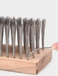 <span class=keywords><strong>Brosse</strong></span> <span class=keywords><strong>en</strong></span> fil d'acier inoxydable <span class=keywords><strong>pour</strong></span> l'élimination des algues, disponible <span class=keywords><strong>en</strong></span> tailles 20 cm, 30 cm, 50 cm, <span class=keywords><strong>pour</strong></span> le nettoyage des jardins, des patios et des terrasses - Product Image 3