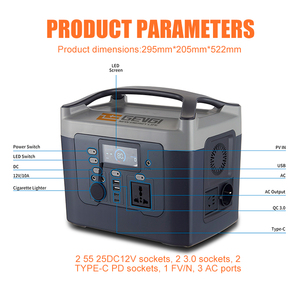 Centrale Électrique Portable à Onde Sinusoïdale Pure 600W Grande Capacité Banque d'Énergie de Secours - Product Image 6