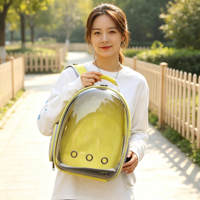 Sac à dos de transport transparent pour oiseaux, sac de voyage pour perroquet, grande capacité, en tissu Oxford avec fermeture éclair