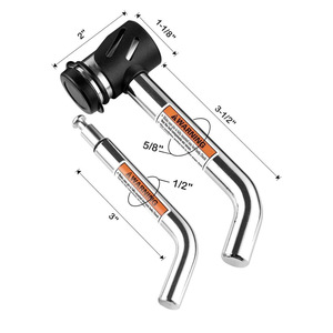 Serrures à boulon pour voiture et camping-car, serrures à double goupille en forme d'haltère de 5/8 et 1/2 pouce pour camping-car et remorque - Product Image 1