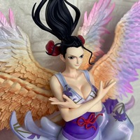 Versión de estudio, serie de coleccionista, pintura King Sky, ángel de seis alas, estatua GK de doble cabeza tallada, escala 1:8, PVC, hecha a mano...