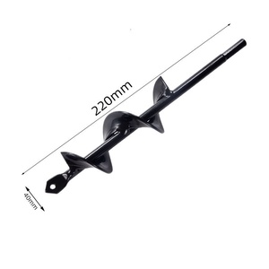Tarière de plantation noire pour jardin, spirale pour creuser la terre, différentes tailles - Product Image 3
