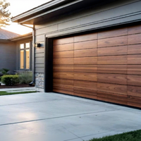 Porte de garage en aluminium résistante aux ouragans MULTISHADES, isolation haute densité pour les maisons résidentielles côtières