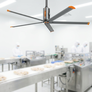 Ventilateur de plafond industriel RTFANS 14FT 4.2M à <span class=keywords><strong>8</strong></span> pales avec moteur central, grand ventilateur de climatisation pour usage commercial - Product Image 4
