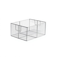 Panier en maille d'acier inoxydable soudé robuste pour le lavage, le dégraissage et le nettoyage de pièces industrielles