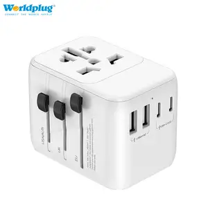 Travel Power Laptop Charger Adaptor USB International 3.0 Global Universal Travel Adapter With Type C to USB