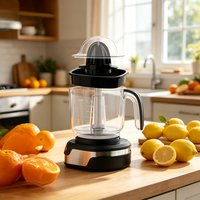 Extracteur de Jus Portable Rechargeable USB Orange, Mixeur Broyeur Blender pour Jus de Mangue et d'Ananas Pressé à Froid