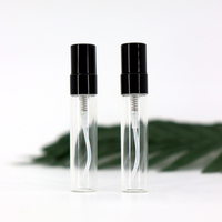 Mini Flacons en Verre Portables Rechargeables pour Huiles Essentielles, Échantillons de Parfum, Bouteilles de Test en Verre Transparent de 5 ml Vides – Vente en Gros