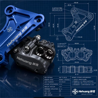 Support d'étrier de frein CNC pour moto, levier de frein et d'embrayage en aluminium 6061/7075, sur mesure selon plans OEM