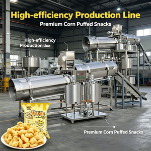 Línea Multifuncional <span class=keywords><strong>de</strong></span> Producción <span class=keywords><strong>de</strong></span> Snacks Inflados <span class=keywords><strong>de</strong></span> Granos 130KW/H, <span class=keywords><strong>Planta</strong></span> Llave en Mano <span class=keywords><strong>para</strong></span> Fábrica <span class=keywords><strong>de</strong></span> Snacks <span class=keywords><strong>de</strong></span> Bolas <span class=keywords><strong>de</strong></span> Queso, Maíz, Arroz y Trigo - Product Image 2