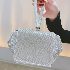 Bolso de Noche con Pedrería, Bolso de Mano Tipo Clutch para Mujer, Brillante, para Fiestas, Bodas - Product Image 5