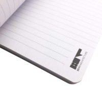 Carnet à spirales avec couverture en PP noir A4, carnet avec impression UV