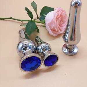 Bouchons anaux vaginaux en métal <span class=keywords><strong>3D</strong></span> S/M/L pour femmes - Jouets sexuels BDSM imperméables - Product Image 5