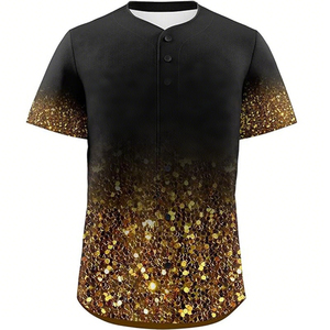 Fabriek Op Maat Gemaakte Sublimatie Bedrukte Jeugd Lege Knoop Honkbalshirts - Product Image 4