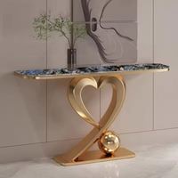 En vente Table console dorée durable Bureau d'entrée abordable Table d'appoint élégante pour salon avec plusieurs options de design