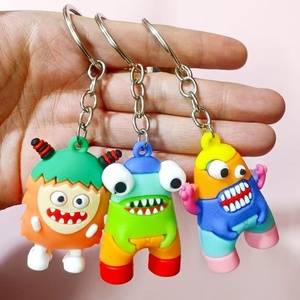 Pendentif de sac à dos d'étudiant, accessoires de clé de voiture et jouet en peluche Monstre de dessin animé, cadeau en gros - Product Image 4