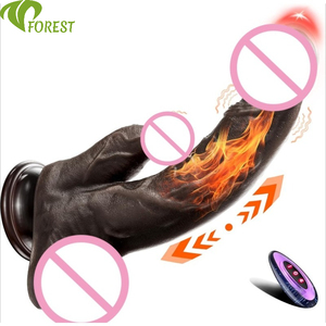 TTFOREST Schwarzer Realistischer Silikon-Dildo mit 10 Vibrationsmodi und Fernbedienung für Weibliche Selbstbefriedigung - Product Image 1