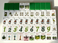 Ensemble de Mahjong Américain Exclusif et Limité, Premium, en Acrylique Sandwich 4 Couches, Jeu de Voyage Portable, Tuiles Uniques sur le Thème du Golf