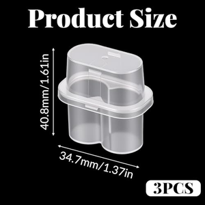 กล่องเก็บขวดพลาสติกสำหรับวัคซีนแบบพกพา ขนาด 3 มล. 2 ขวด  แข็งแรง ทนทาน ปลอดภัย สำหรับบรรจุผงเปปไทด์แบบไลโอฟิไลซ์ - Product Image 4