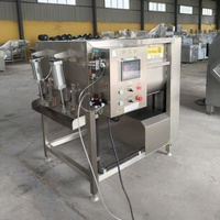 Mélangeur Électrique pour Remplissage de Saucisses, Mélangeur de Viande, Mélangeur de Refroidissement, Mélangeur d'Assaisonnements pour Légumes, Machine à Mélanger les Poudres à Double Roulement