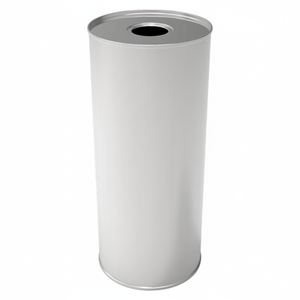 Récipient cylindrique en métal de 2 litres de qualité alimentaire récipient d'huile végétale emballage liquide dimensions 105x250mm - Product Image 2
