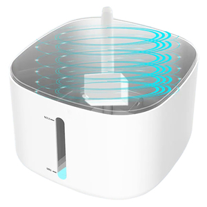 Fuente eléctrica inteligente USB automática para mascotas, cuenco de agua con botellas de agua de carbono de dos capas, plástico para tiendas de recuerdos de gatos - Product Image 1