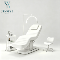 Lit de beauté électrique inclinable et incurvé pour extensions de cils, 3 moteurs, table de massage, fauteuil facial à vendre