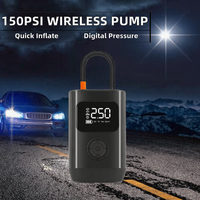 Compresseur d'air portable sans fil 150 psi en ABS avec affichage numérique, gonfleur de pneus multifonctionnel d'urgence – Prix usine