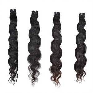 Cabello humano virgen Remy 100% en oferta, 12 pulgadas, onda natural, cabello de un solo donante, cutícula alineada, cabello indio. - Product Image 3