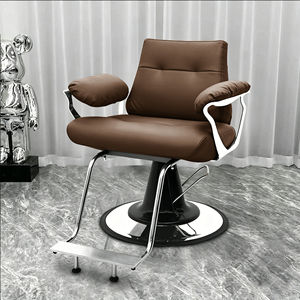 Heavy Duty Durable Salon Barber <b>Chair</b> with Custom PU <b>Leather</b> 360 Degree Rotation & Height Adjustable for Commercial Use - Product Image 4