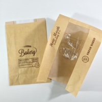 Gousset latérale personnalisée de qualité alimentaire, Logo biodégradable, sac en papier Kraft brun pour pain Alibaba