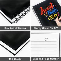Carnet de notes A5 personnalisé à reliure spirale, 100 feuilles, couverture en papier dur, agenda personnel, disponible en tailles B6 B5 A6