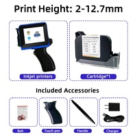 Imprimante d'étiquettes manuelle à séchage rapide 600 dpi, imprimante portable à jet d'encre avec impression de code QR et de date d'expiration