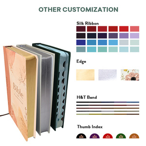 Fabricant, vente en gros, couverture en cuir PU de qualité supérieure, impression couleur, <span class=keywords><strong>Bible</strong></span> sacrée, OEM, personnalisable, <span class=keywords><strong>livre</strong></span> biblique chrétien - Product Image 4