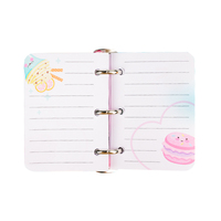 Carnet de notes A5 personnalisé avec impression, couverture rigide en cuir, pour étudiants, enfants, filles, couverture colorée 3D motif cupcake dessert, 80 g/m²