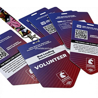Laminación de Tarjetas de PVC Plástico con Logotipo Personalizado de Alta Calidad para Uso Promocional al por Mayor, Ferias Comerciales