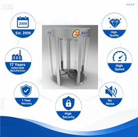 Torniquete de Altura Completa de Acero Inoxidable 304 con Código QR NFC, Barrera de Control de Acceso para Gimnasios y Edificios de Oficinas, ODM