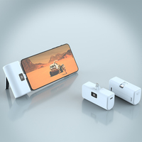 Batterie externe mini capsule 20W PD à charge rapide 5000mAh avec connecteur USB-C intégré