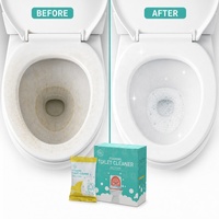 Poudre nettoyante moussante pour toilettes en sachet individuel – Nettoyant WC détartrant et désodorisant – Pack quotidien