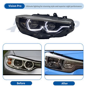 Phares HETOP F32 2013-2019, double couleur IKON V2 jaune et blanc, feux de jour DRL, série 4 F36 F80 M4 F82, ensemble de phares avant pour <span class=keywords><strong>BMW</strong></span> - Product Image 2