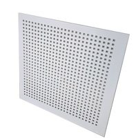 Plaques de plâtre décoratives pour plafond en gypse perforé de 6 mm, absorbant le son, avec trous circulaires de 2x2, panneaux acoustiques