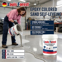 Revêtement de sol en sable coloré, facile à poser, finition antidérapante, pour garage résidentiel, atelier, vente en gros, fourniture d'époxy en vrac